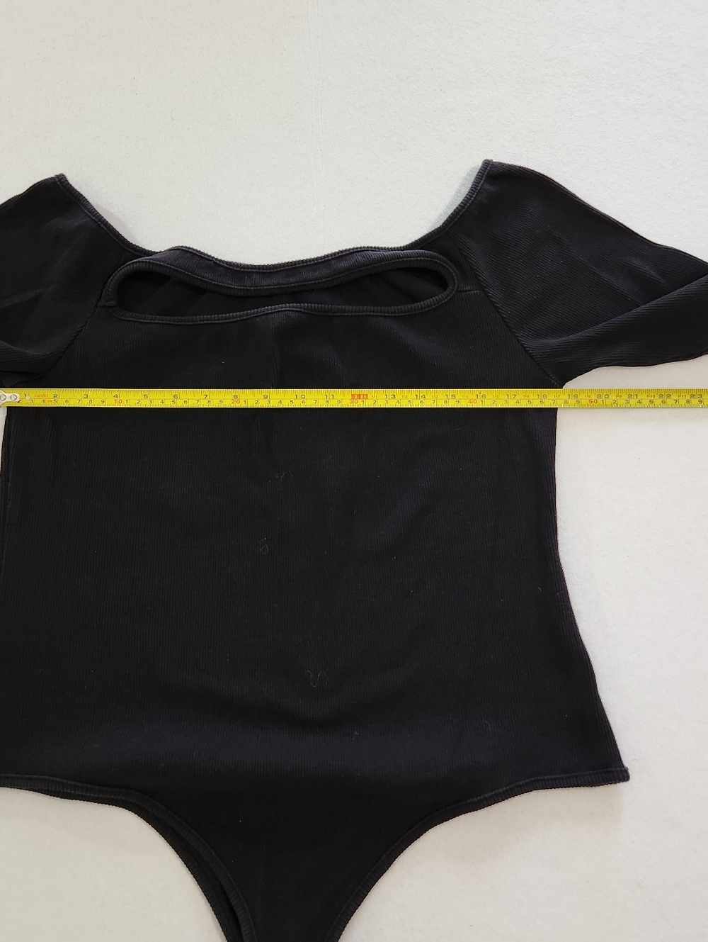 Nasty Gal Black Long Sleeve Scoop-Back Bodysuit Size 16 XL - Picture 4 of 8